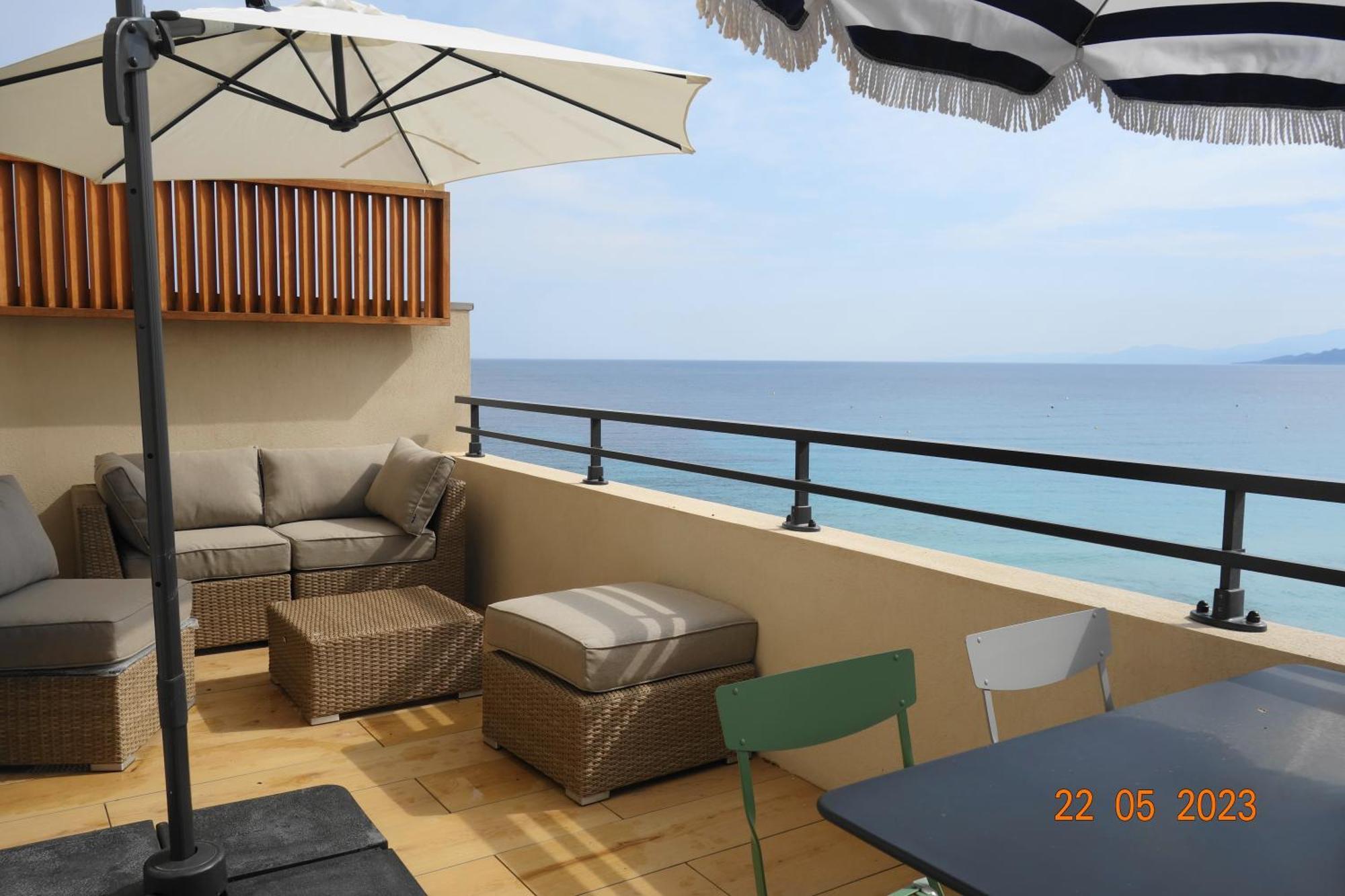 Ferienwohnung L'Ambre LʼÎle-Rousse Exterior foto